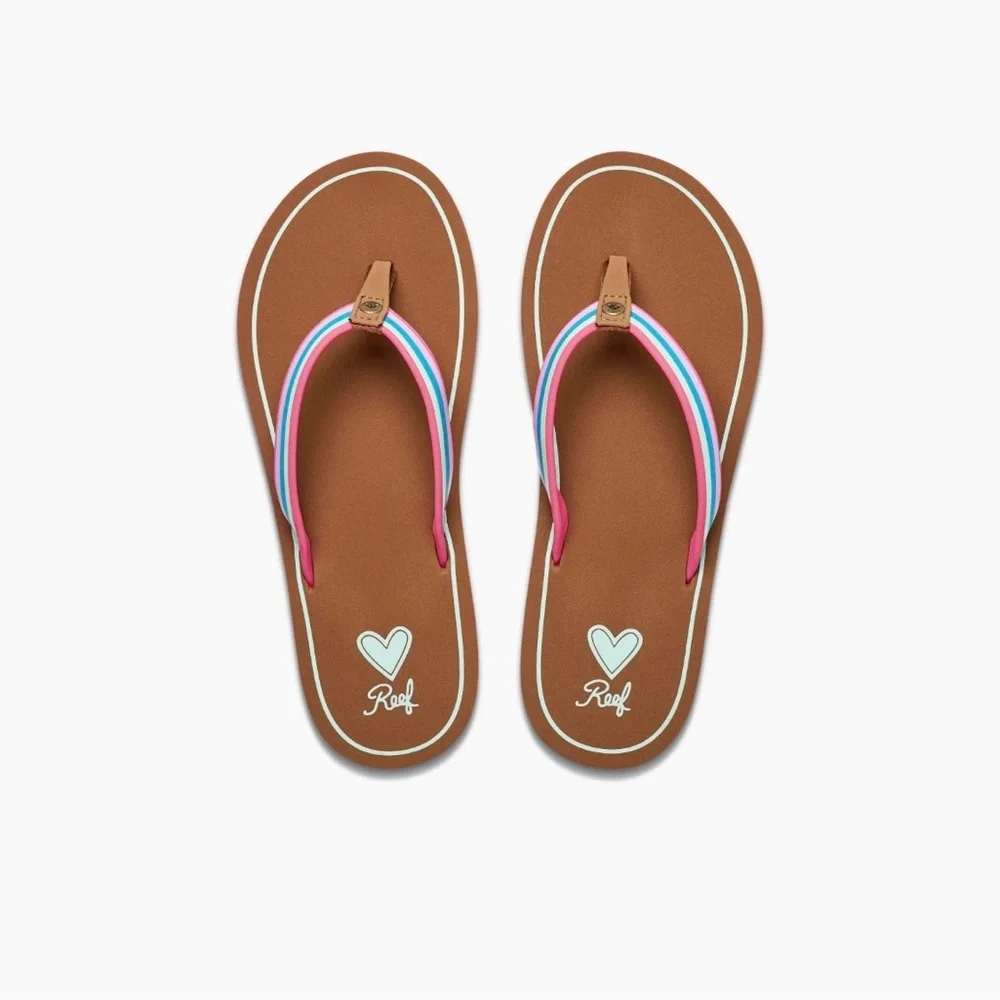 Reef youth girls devy sandals size 13/1